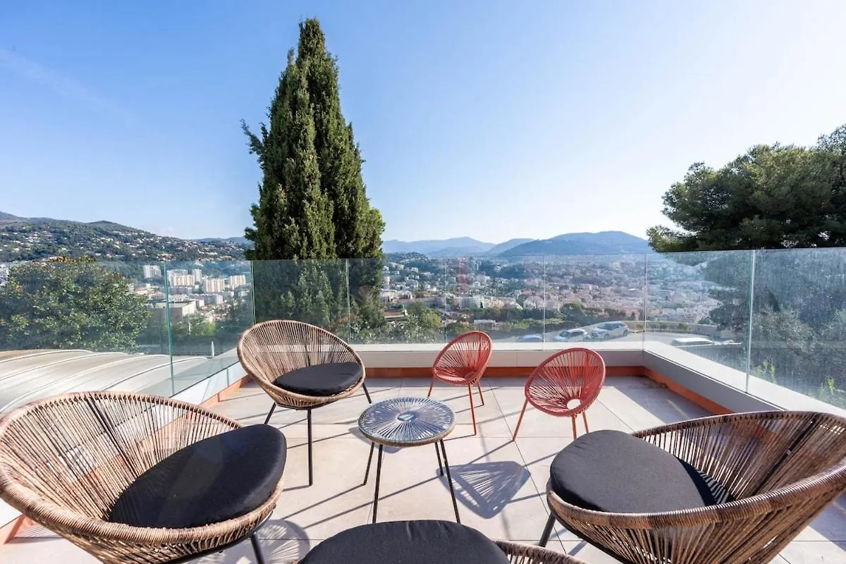 Sublime Villa D'Architecte, Piscine Et Parking نيس فرنسا
